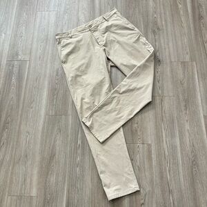 Lululemon Pants Mens 36x32 Khaki Classic Fit Commission Pant Warpstreme Beige